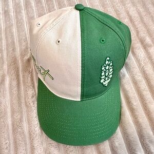 NWT FREE PEOPLE FP Movement Double Hitter Baseball Hat In Green Combo
